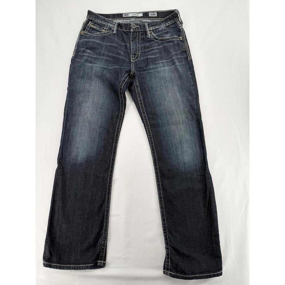 BKE Derek Faded Denim Jeans Relaxed Fit 32R‎ Cotton Blend